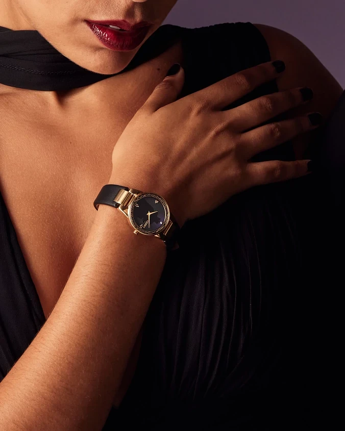 アスティエ オーナメント 時計 Evil Queen Shadow Black Dial Leather Strap GA1082-46W | CITIZEN